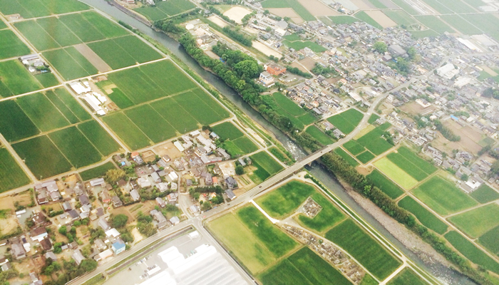 飛行機からの景色